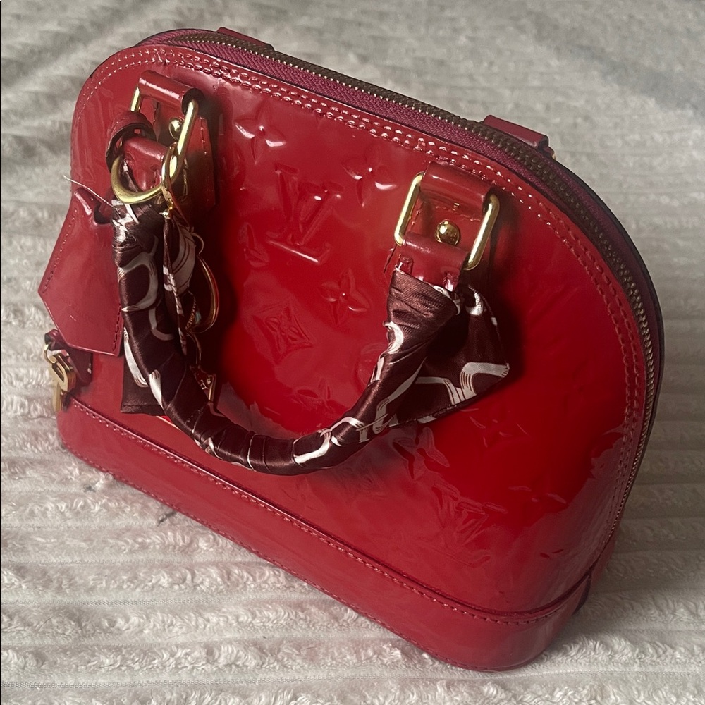 Louis Vuitton Glossy Red Mini Bag